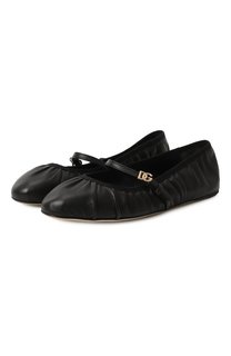Кожаные балетки Odette Dolce & Gabbana