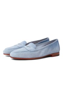 Замшевые пенни-лоферы Santoni
