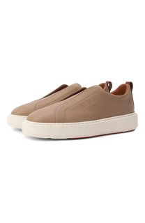 Кожаные кеды Santoni