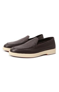 Кожаные лоферы Santoni