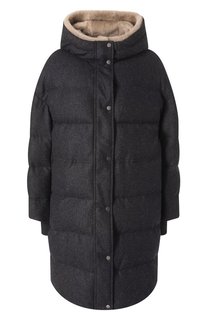 Шерстяной пуховик Brunello Cucinelli