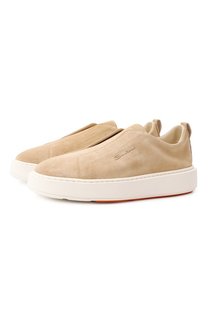 Замшевые кеды Santoni