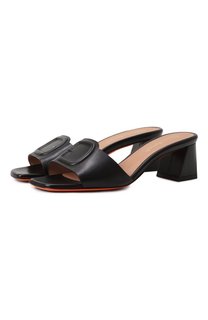 Кожаные мюли Santoni