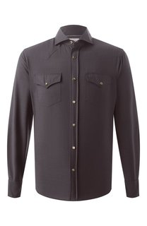 Шерстяная рубашка Brunello Cucinelli