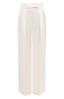 Брюки из вискозы и льна Brunello Cucinelli