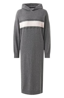 Платье из шерсти и кашемира Brunello Cucinelli
