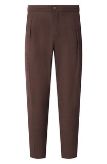 Брюки из шерсти и шелка Marco Pescarolo