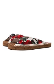 Текстильные шлепанцы Dolce & Gabbana