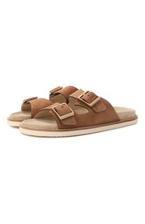 Замшевые шлепанцы Urban Brunello Cucinelli
