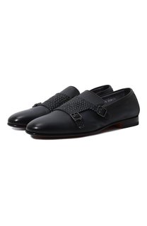 Кожаные монки Santoni
