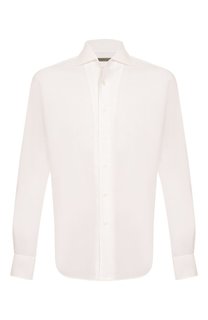 Сорочка из хлопка и льна Corneliani