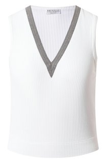 Хлопковый топ Brunello Cucinelli
