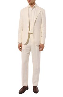 Костюм изо льна и шерсти Brunello Cucinelli