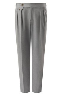 Брюки из хлопка и шерсти Brunello Cucinelli