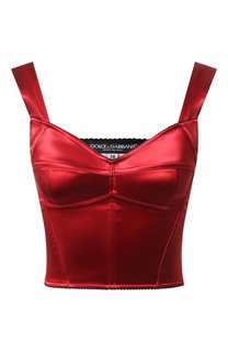 Атласный топ Dolce & Gabbana