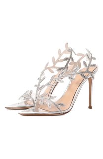 Кожаные босоножки Crystal Flavia 105 Gianvito Rossi