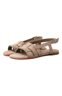 Замшевые сандалии Santoni