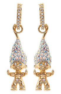 Серьги Good Luck Trolls Swarovski
