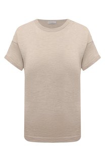 Футболка из кашемира и шелка Brunello Cucinelli