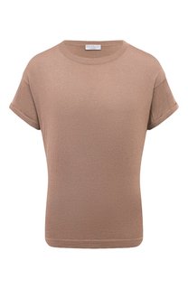 Футболка из кашемира и шелка Brunello Cucinelli
