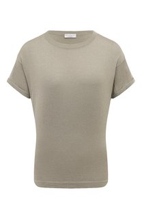Футболка из кашемира и шелка Brunello Cucinelli