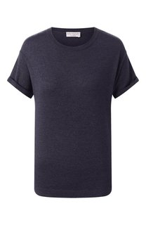 Футболка из кашемира и шелка Brunello Cucinelli