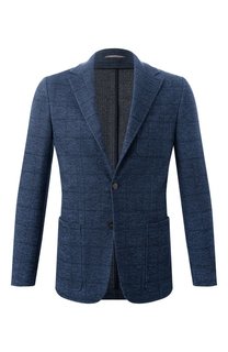 Пиджак из шерсти и хлопка Canali
