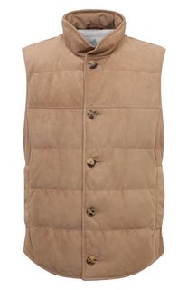 Замшевый жилет Brunello Cucinelli