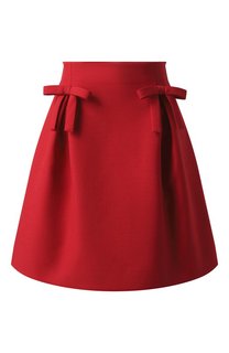 Юбка из шерсти и шелка Valentino