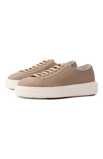 Кожаные кеды Santoni