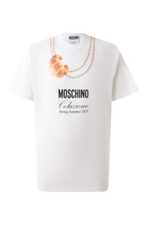 Хлопковая футболка Moschino