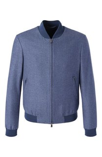 Бомбер из шелка и шерсти Corneliani