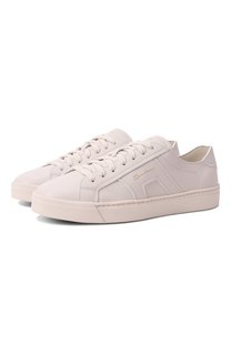Кожаные кеды Santoni