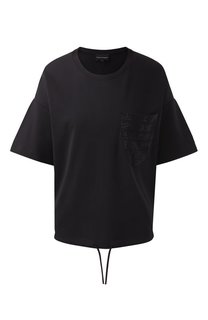 Хлопковая футболка Emporio Armani