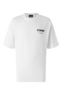 Хлопковая футболка Comme des Fuckdown