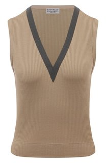 Хлопковый топ Brunello Cucinelli