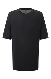Футболка из шелка и хлопка Brunello Cucinelli