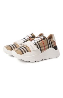 Кожаные кроссовки New Regis Burberry