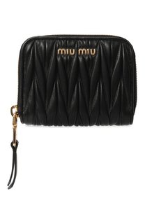 Кожаное портмоне Miu Miu