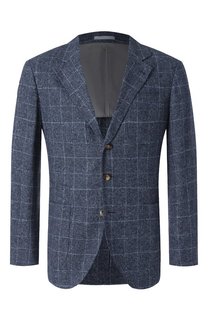 Пиджак из шелка и шерсти Brunello Cucinelli