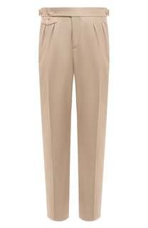 Брюки из хлопка и шерсти Brunello Cucinelli