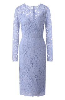 Платье из вискозы и хлопка Dolce & Gabbana