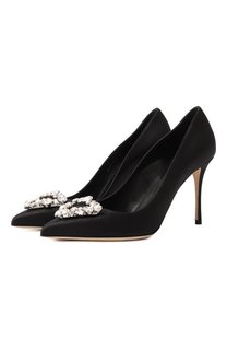 Текстильные туфли Godiva Precious 80 Sergio Rossi