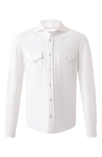 Хлопковая рубашка Brunello Cucinelli