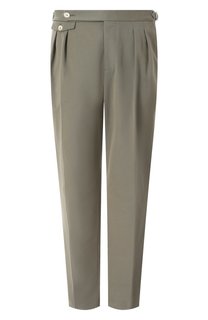 Брюки из хлопка и шерсти Brunello Cucinelli