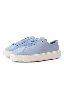 Кожаные кеды Santoni