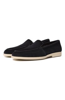 Замшевые лоферы Santoni