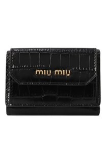 Кожаное портмоне Miu Miu