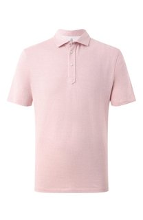 Поло из хлопка и льна Brunello Cucinelli