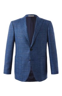 Пиджак из шерсти и шелка Corneliani